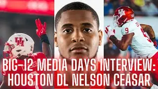 BIG 12 Football Media Days: Houston Cougars DL Nelson Ceaser