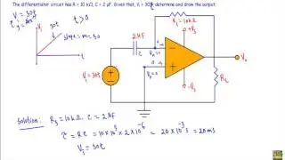 Op-Amp Differentiator : Circuit Example