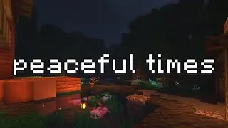 it's a peace night... (minecraft music w/ soft rain, water)