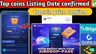 Tapcoinsbot New Update Withdraw date announced Withdraw Binance Okx bybit bitget Exchange