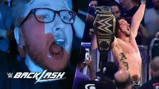 WWE BACKLASH 2016 LIVE ARENA REACTIONS!! WWE CHAMPIONSHIP! AJ STYLES!!