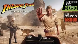 Indiana Jones and the Great Circle | RTX 3050 + Ryzen 5800X | PC Gameplay [HD]
