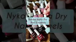 *New launch alert* Nykaa Insta Dry Nail Enamels Swatch #newlaunch #nailpaint #makeupshorts #nailart