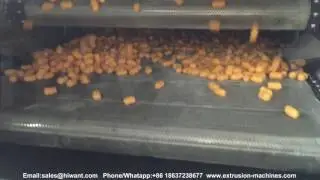 Puffing Machine Hollow Corn Puff Snack Extruder  Puffed Corn Stick Making Machine