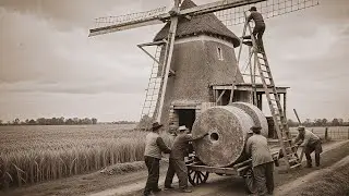 Before Electricity: Inside a Historic Windmill – Part 3 | Installing and Dressing 3-Ton Millstones