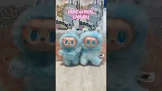 The difference between a fake and real Labubu #labubu #toys #shopping #anime #vlog #fun #real #pop