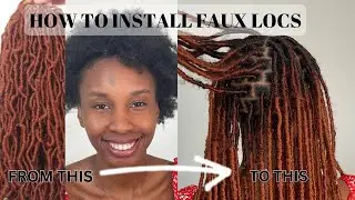 HOW TO MAKE/ INSTALL FAUX LOCS: step by step guide#howto #fauxlocstutorial