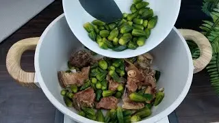 طبخت بامية على الطريقة العراقية وطلعت رهيبة حقاً | Iraqi style Okra Bhindi Recipe