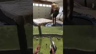 FRONT FLIP TRICK SHOT IN VR #Shorts