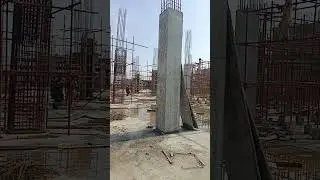 Scaffolding formwork for steel structure of columns, RCC reinforcement cement concrete columns