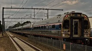 Amtrak Regional with Inspection Cars