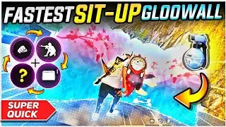 Free Fire Sit Up Gloo Wall Trick- 2 Finger 🔥| Super Quick Gloo Wall Trick 👽| Raistar Gloo Wall Trick