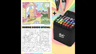 Kit Livro Bobbie Good Oficial Canetinhas 36 Cores Ponta Dupla - 17-10-25