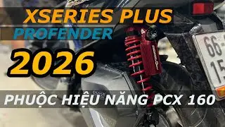 Profender Xseries Plus shock absorbers for PCX 160 and SH160, the latest 2026 upgrade.