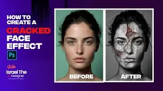 How to create realistic cracked skin using photoshop