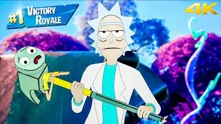 Tier 100 Rick Sanchez Skin Solo Win Full Gameplay Fortnite Chapter 2 Season 7 No Commentary PS5 4K