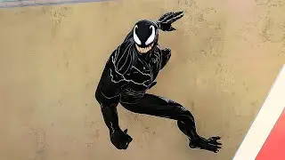 TOM HARDY'S VENOM Skin MOD GAMEPLAY! - MARVEL'S SPIDER-MAN REMASTERED [HD 60FPS]