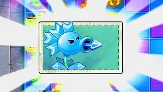 Plants vs Zombies 2 SNOW PEA MAX LEVEL POWER-UP! vs GARGANTUAR