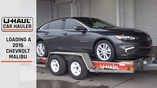 Loading a 2016 Chevrolet Malibu On a U-Haul Car Hauler
