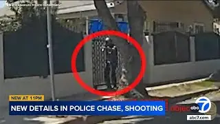 Police chase ends in gunfire in South L.A., video shows