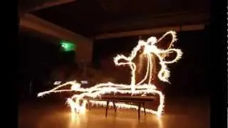 Painting with light and strobe bullet time
