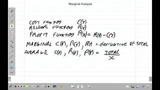 Marginal Analysis 1 - How to calculate marginal cost, revenue and  profit