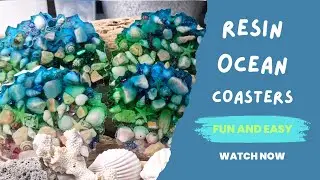 RESIN OCEAN COASTERS - Fun and easy