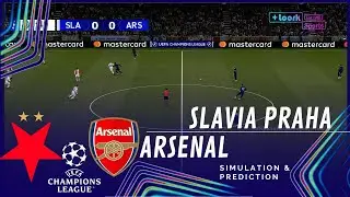 SLAVIA PRAGUE vs. ARSENAL UEFA CHAMPIONS LEAGUE 25/26 Full Match Simulation/Prediction