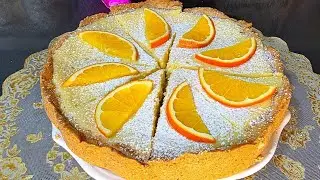 Ваши гости потребуют рецепт! Невероятный апельсиновый тарт, который тает во рту 🍊✨