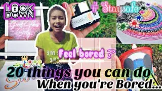 🧚20 productive things to do at home during lockdown | Bored at home | fun things to do at home..