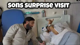 SON SURPRISED DAD IN HOSPITAL | MADE HIS DAY