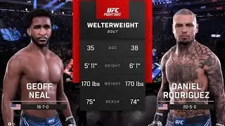 Geoff Neal Vs Daniel Rodriguez Full Fight |EA UFC 5