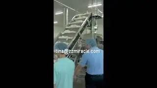 Coconut milk processing line, washing and milk extracting machinery