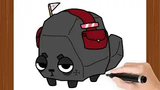 How To Draw a COAL I DANDY'S WORLD I EASY