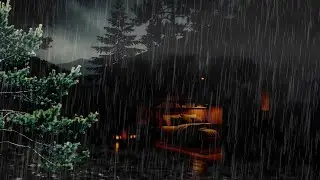 Release Stress and Anxiety Now While You Relax to a Rainy Night in the Forest Bedroom