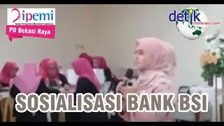 Sosialisasi BANK SYARIAH INDONESIA (BSI) sebagai sponsor dalam acara pelantikan PC-IPEMI Bekasi