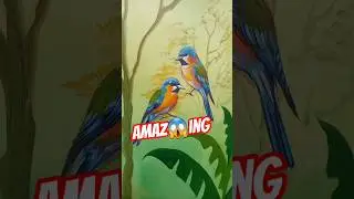 how to draw birds paintings🔥😱| #shorts #art #ytshorts #youtube #viral