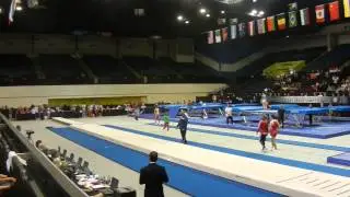 2014 Angel Rice USA pass 1 Prelims 1516 Womens Tumbling World Age Group Champs USA