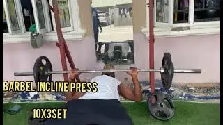 Building a mercenary shoulder & arms with that desire chest all you need is the barbell incline💪💪