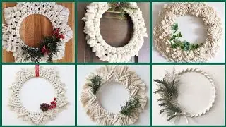 DIY Macrame Wall Hanging Mandala Wreath||Macrame Christmas Mandala wreath designs