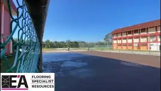Futsal court Resurface Applying Acrylic Resurface