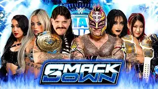 Dominik Mysterio Liv Morgan Roxanne vs Rey Mysterio Rhea Ripley Iyo Sky - WWE SmackDown 30/Jan/26