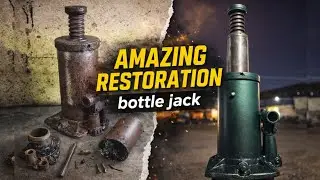 amazing RESTORATION of OLD hydraulic bottle jack | restauraci&oacute;n de un antiguo gato hidr&aacute;ulico 