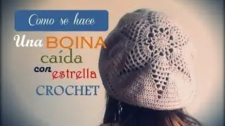 ¡Cómo Decorar una Boina Crochet con una Brillante Estrella! paso a paso (DIESTRO)
