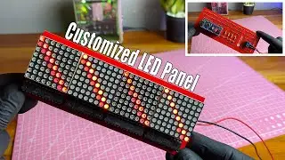 How to make a customized LED matrix panel using an Arduino Nano board #jlcpcb #matrix