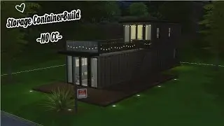 Storage Container Build || NO CC || The Sims 4 || Speedbuild