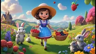 Little Miss Muffet Meadow Snack Adventure Nursery Rhyme for Kids Songs and Learning