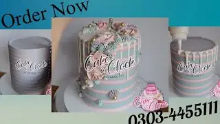 Beautiful Cream Drip Cake | Cake O Clock &hearts;️