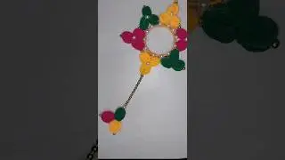 DIY Side Door Hanging Using Old Bangles and Rubber Band #shorts #craft #diy #youtubeshorts #viral