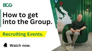 How to get into the Group &ndash; Recruiting Events